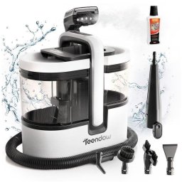 Aspirador de Tapicerías Teendow C7 Max 1800 W 16 kPa Doble Depósito Blanco