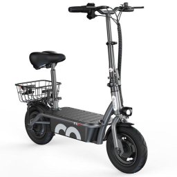 Patinete eléctrico iScooter F2 500W Autonomía 30km Ruedas 10" Frenos doble Negro