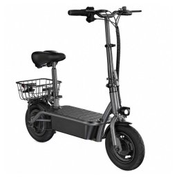 Patinete eléctrico iScooter F2 500W Autonomía 30km Frenos dobles Neumáticos 10" Negro