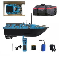 Barco Cebador de Pesca Lokeevan D32E GPS + BeiDou Medición Profundidad y Temperatura Azul