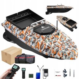 Barco Cebador de Pesca Lokeevan D80E GPS BeiDou Sonar 12V