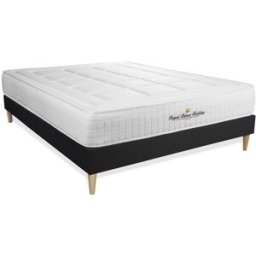 Royal palace bedding Somier negro + colchón con espuma viscoelástica 160 x 190
