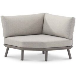 Defora Home Esquinero de jardín modular taupé y cuerda beige