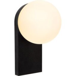 Lucide Lámpara de pared de vidrio con 1 led integrado, negro
