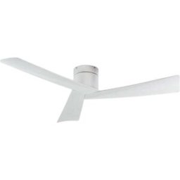 Lucande Ventilador de techo de metal plateado