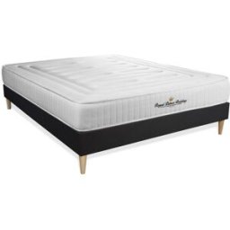 Royal palace bedding Somier negro + colchón con espuma viscoelástica 160 x 190