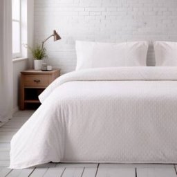 Casa da Laura Funda nórdica geométrico 100% algodón beige cama 105 cm (180 x 220 cm