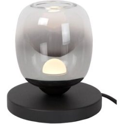 Lucide Lámpara de mesa de metal con 1 led integrado, negro