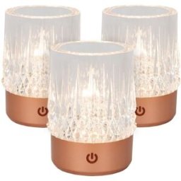 Lucide Lámpara de mesa de acrílico con 1 led integrado, cobre