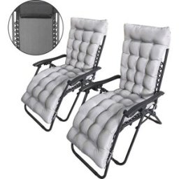Habitat & Jardin Sillón de jardín negro 160 x 64 x 109 cm