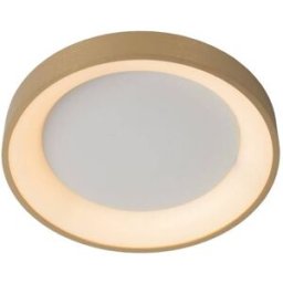 Lucide Lámpara de techo de acrílico con 1 led integrado, oro mate / latón