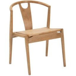 Mauro Ferretti Juego de 2 sillas de madera marrón cm 56x53x76