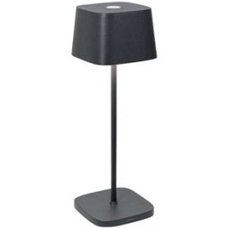 Lámpara de mesa led zafferano gris oscuro recargable y regulable