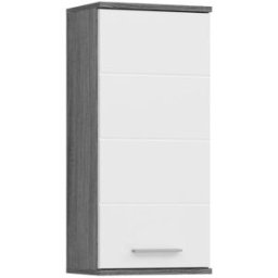 Xonox.home Bañera blake suspendida 1 puerta color blanco alto brillo, color humo