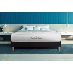 Royal palace bedding Somier negro + colchón con espuma viscoelástica 120 x 195