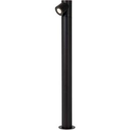 Lucide Lámpara baliza de aluminio con 1 led integrado, negro