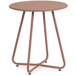 Bizzotto Mesa en acero con recubrimiento electrolítico Ø45 - 50h Coral