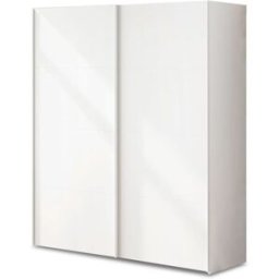 duehome Armario de puertas correderas y diseño practico 150x200 cm blanco