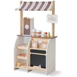 Teamson Cafetería Infantil de Madera 29 Piezas, 60cm, Marron