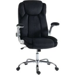 Homcom Silla de oficina 68x69x118 cm negro