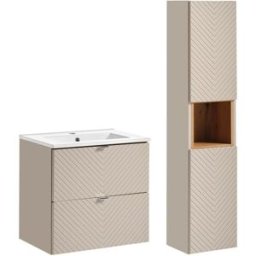 Petits meubles Conjunto de muebles con lavabo paneles de melamina y de mdf cachemira