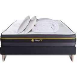 Sleepfit Pack colchón negro espuma viscoelástica 140 x 190