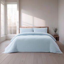 Casa da Laura Funda nórdica geométrico 100% algodón verde cama 105 cm (180 x 220 cm