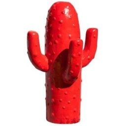 Wanda Collection Decoración jardín cactus rojo modelo grande 105 cm