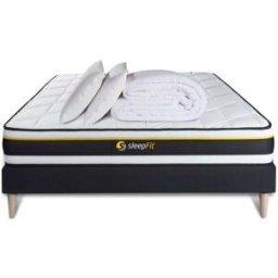Sleepfit Pack colchón negro espuma 140 x 190
