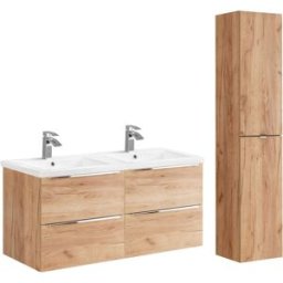 Petits meubles Conjunto mueble lavabo doble tableros laminados madera