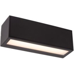 Lucide Lámpara de pared de aluminio con 1 led integrado, negro