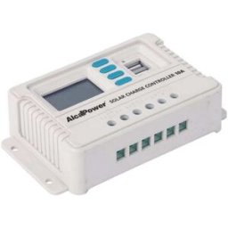 Controlador de carga pwm alcapower 10a 12v/24v con doble usb