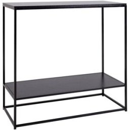 ebuy24 Mesa consola viggo 1 estante color negro