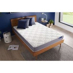 Actisom Colchón blanco con muelles ensacados y espuma viscoelástica 160 x 190