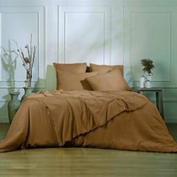 Febronie Juego de cama (65x65) algodón avellana 260x240