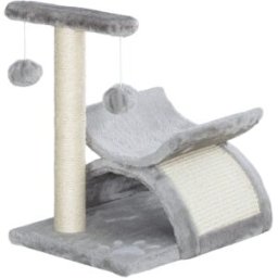 Urban Cocon Árbol para gatos compacto con túnel, rascadores y juegos - Gris.