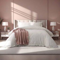 Casa da Laura Funda nórdica liso 100% algodón beige cama 135/150 cm (240 x 220 cm