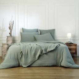 Febronie Juego de cama (50x70) algodón verde celadón 200x200