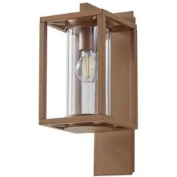 Lucande Lámpara de pared exterior de aluminio marrón