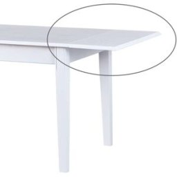ebuy24 Plato adicional para mesa de comedor wright, 1 ud, color blanco