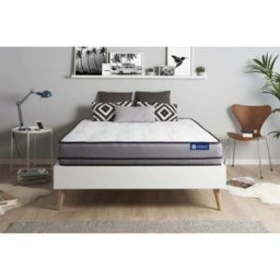 Actisom Colchón blanco con espuma viscoelástica 160 x 195