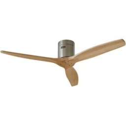 Lucande Ventilador de techo de madera marrón