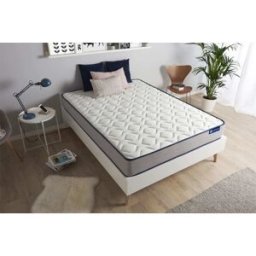 Actisom Colchón blanco con espuma viscoelástica 150 x 195