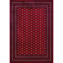 The carpet Alfombra pelo corto ornamento oriental, rojo, 80 x 300 cm