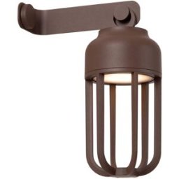 Lucide Lámpara de pared de aluminio con 1 led integrado, marrón óxido