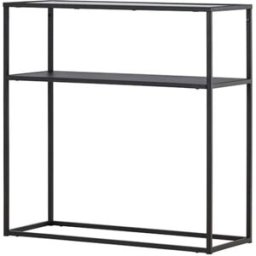 ebuy24 Mesa consola bogota 1 estante color negro