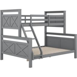 ComfortXL Litera divisible en dos camas gris 90x200 140x200 cm