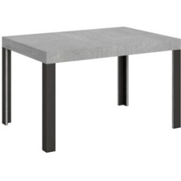 Itamoby Mesa extensible 80x140/224 cm efecto madera gris cemento, hierro