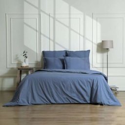 Febronie Funda nórdica algodón azul denim 260x240