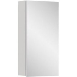 Xonox.home Mueble espejo baño vira 1 puerta blanco alto brillo, color blanco
